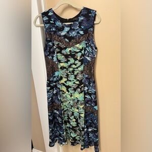 BCBG Max Azria fess. Multi print. Size medium.